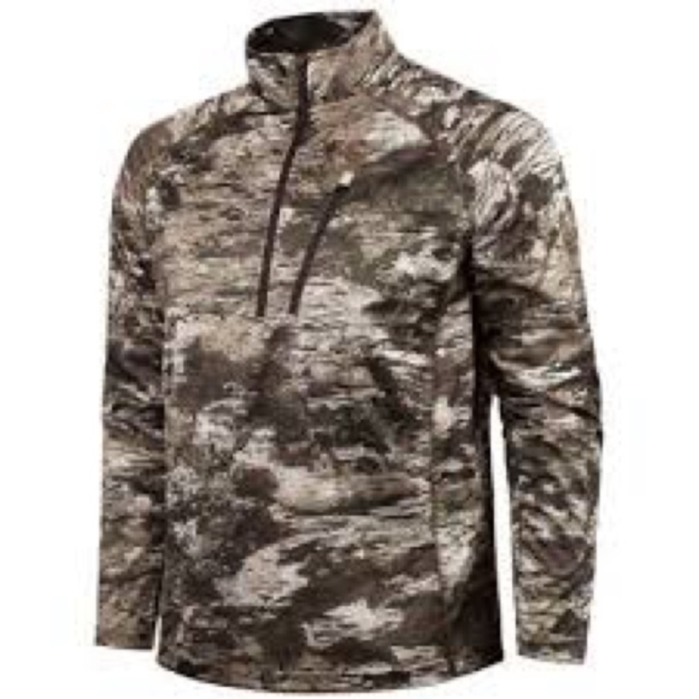 Huntworth Tarnen NTA 1/4 Zip Camo Pullover Men's Medium